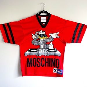 Moschino x H&M Red Donald Duck Sequin Jersey Size M